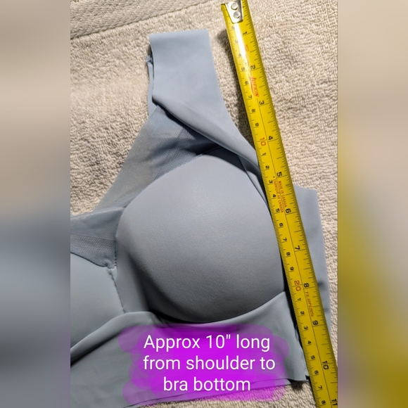 Size Small BNWT, light blue pullover, wide strap style bra - Picture 5 of 11
